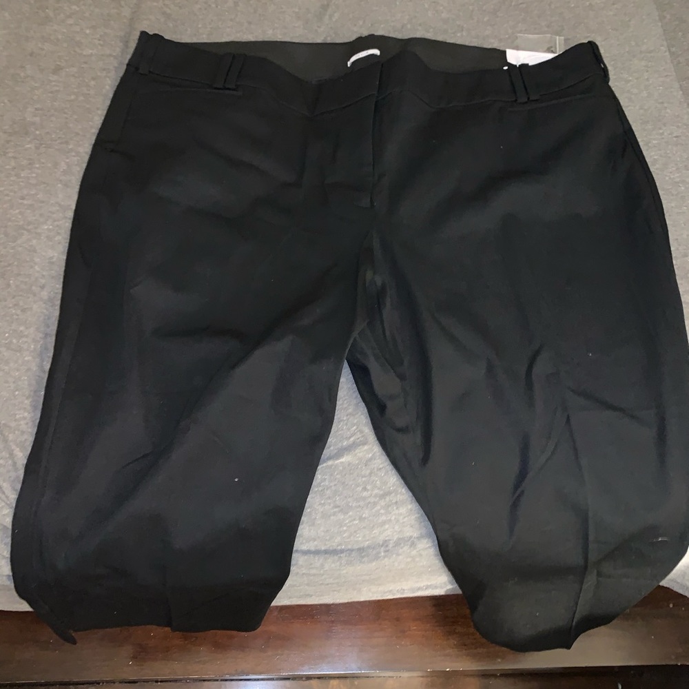 Black ankle slacks